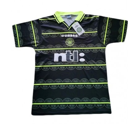 Celtic 99/00 Away Black&Green Soccer Jersey